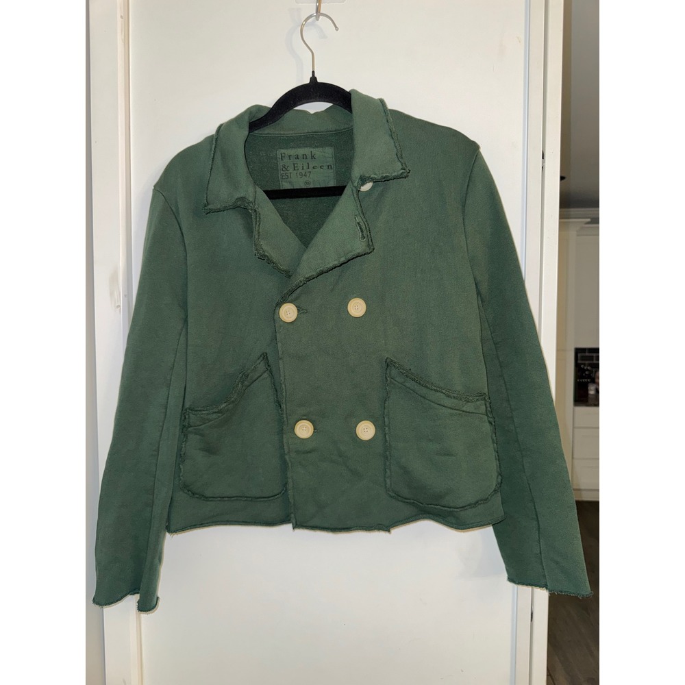 Frank & Eileen Belfast Peacoat Forest Green Triple Fleece Jacket XS